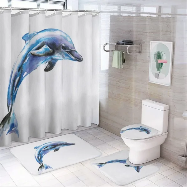 Ecological Theme Design on a shower curtain