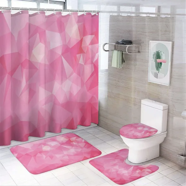 Mosaic Fractal Style on a shower curtain