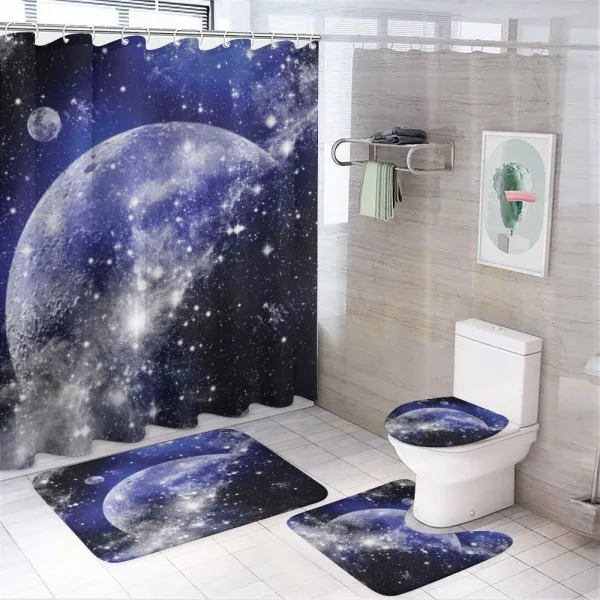 Nebula Galaxy Scenery on a shower curtain