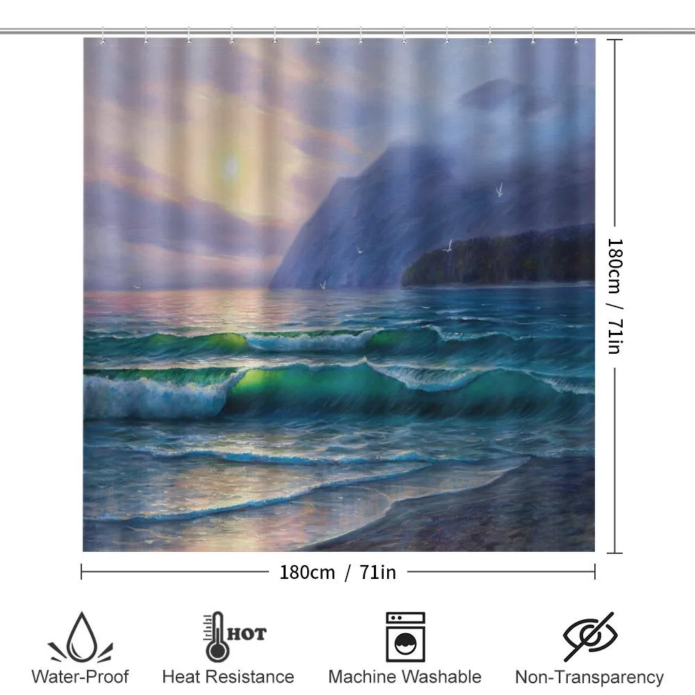 Ocean Morning Mountain — Detail 2