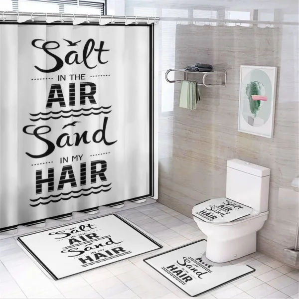 Salt in the Air Salt in Hair on a shower curtain