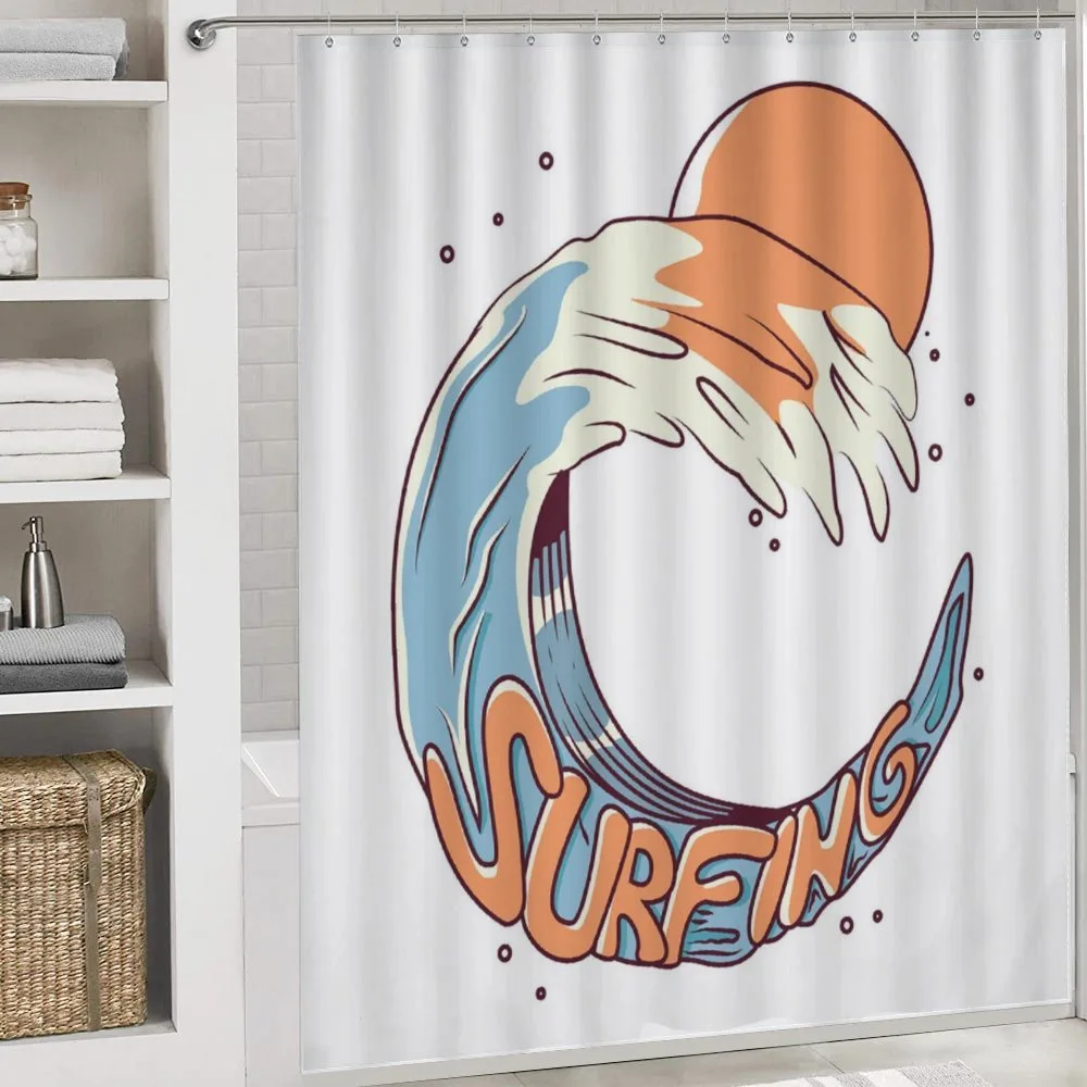 Surfing Giant Ocean Wave Art — Detail 4