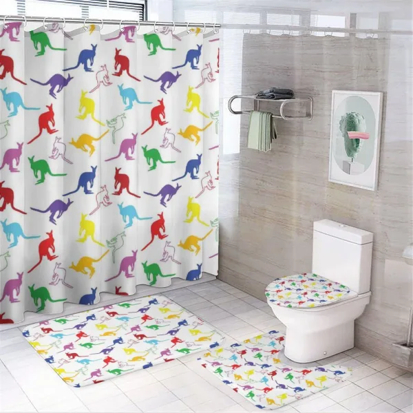 Vibrant Wildlife Concept on a shower curtain