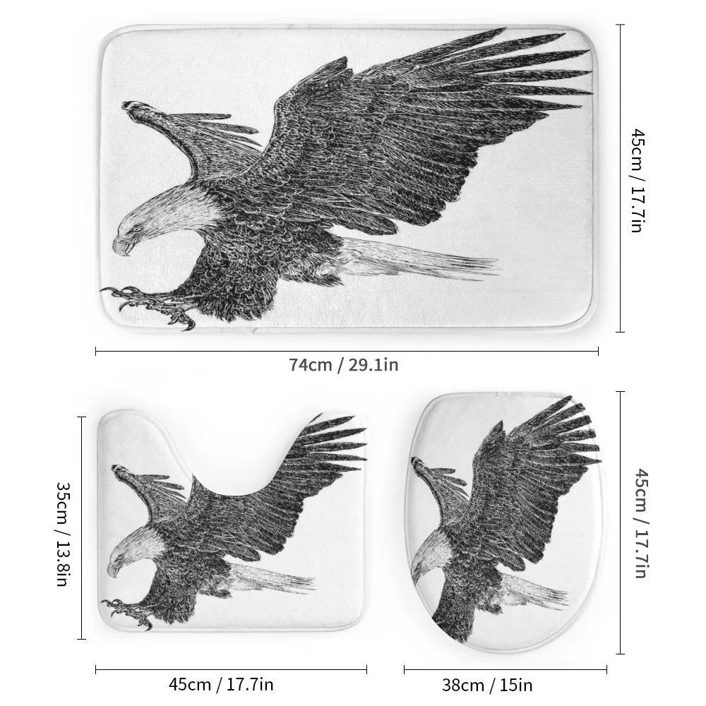 Bald Eagle Swoop Sketchy — Detail 1