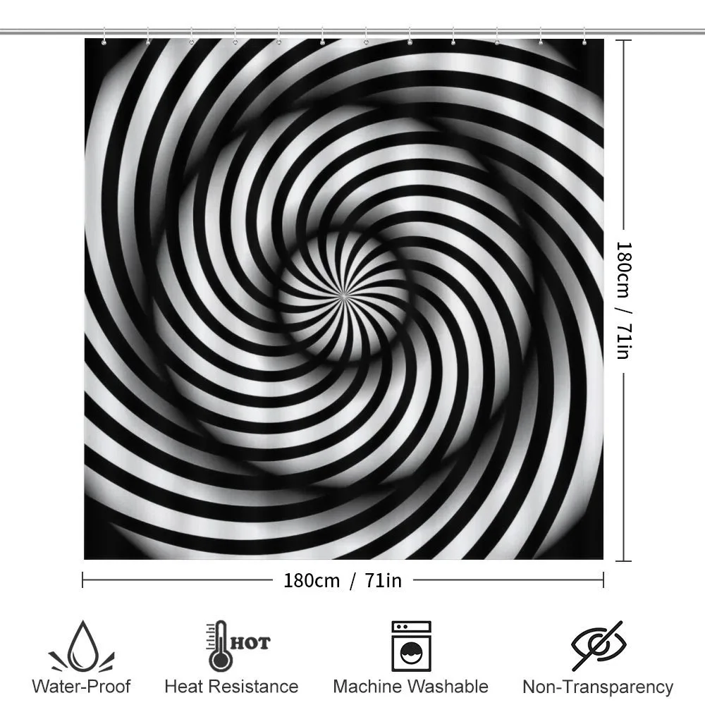 Black and White Swirl — Detail 2