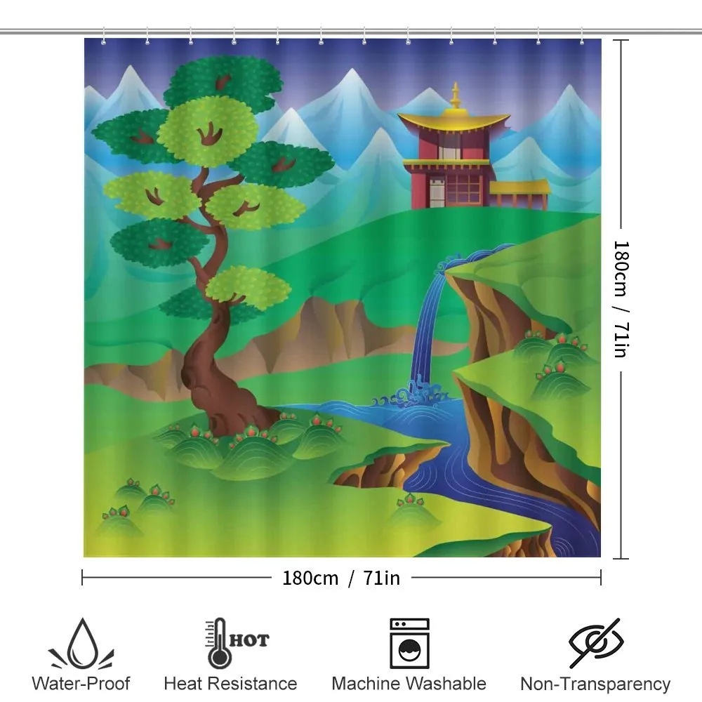 Cartoon Chinese Forest — Detail 2