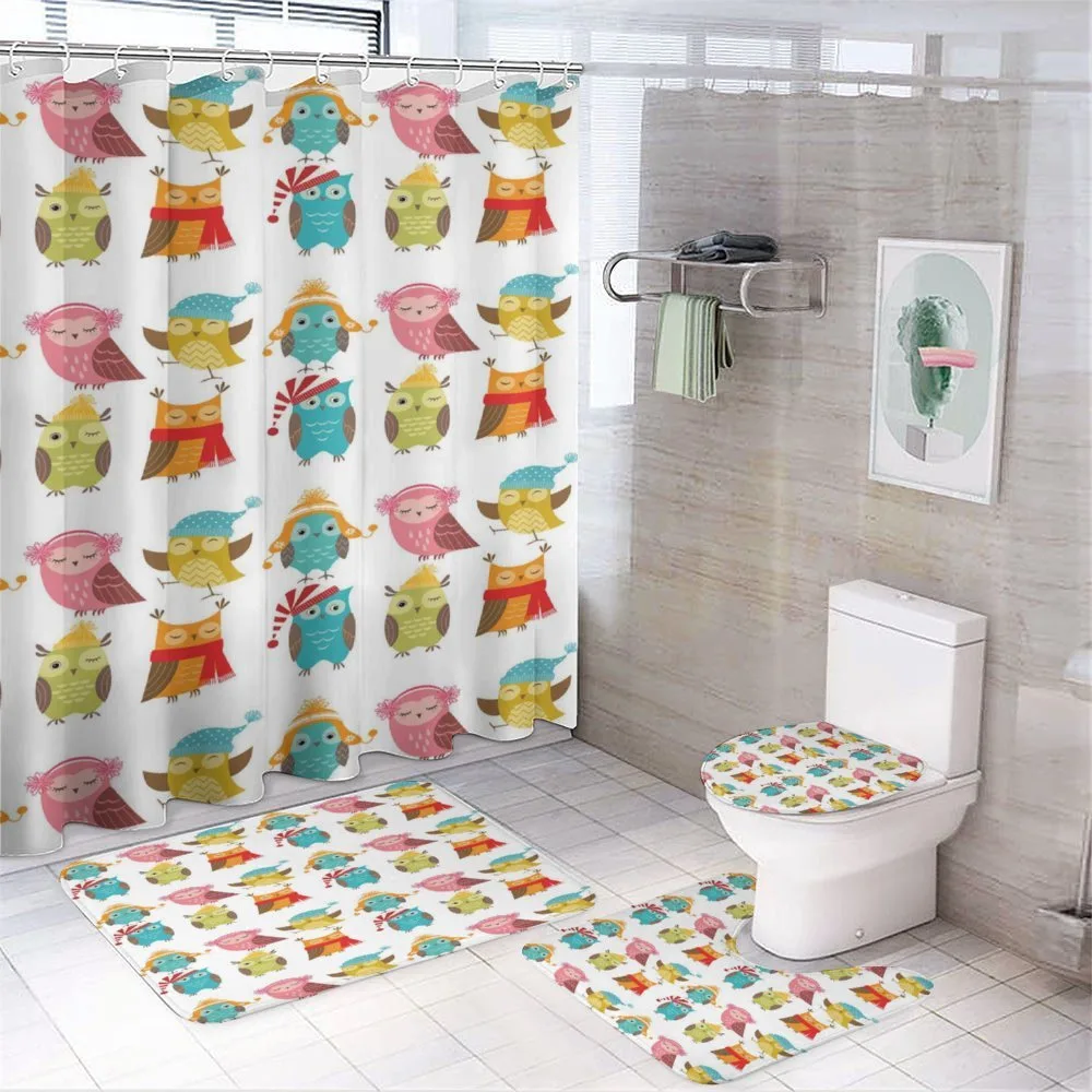 Cartoon Funny Owls — Your design