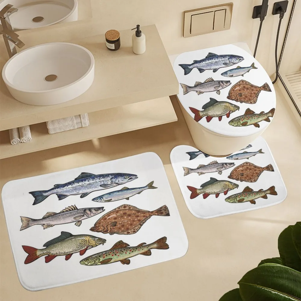 Drawn Various Species of Fish — Detail 5