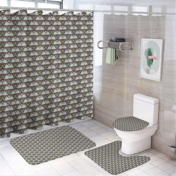 Funny Romantic on a shower curtain