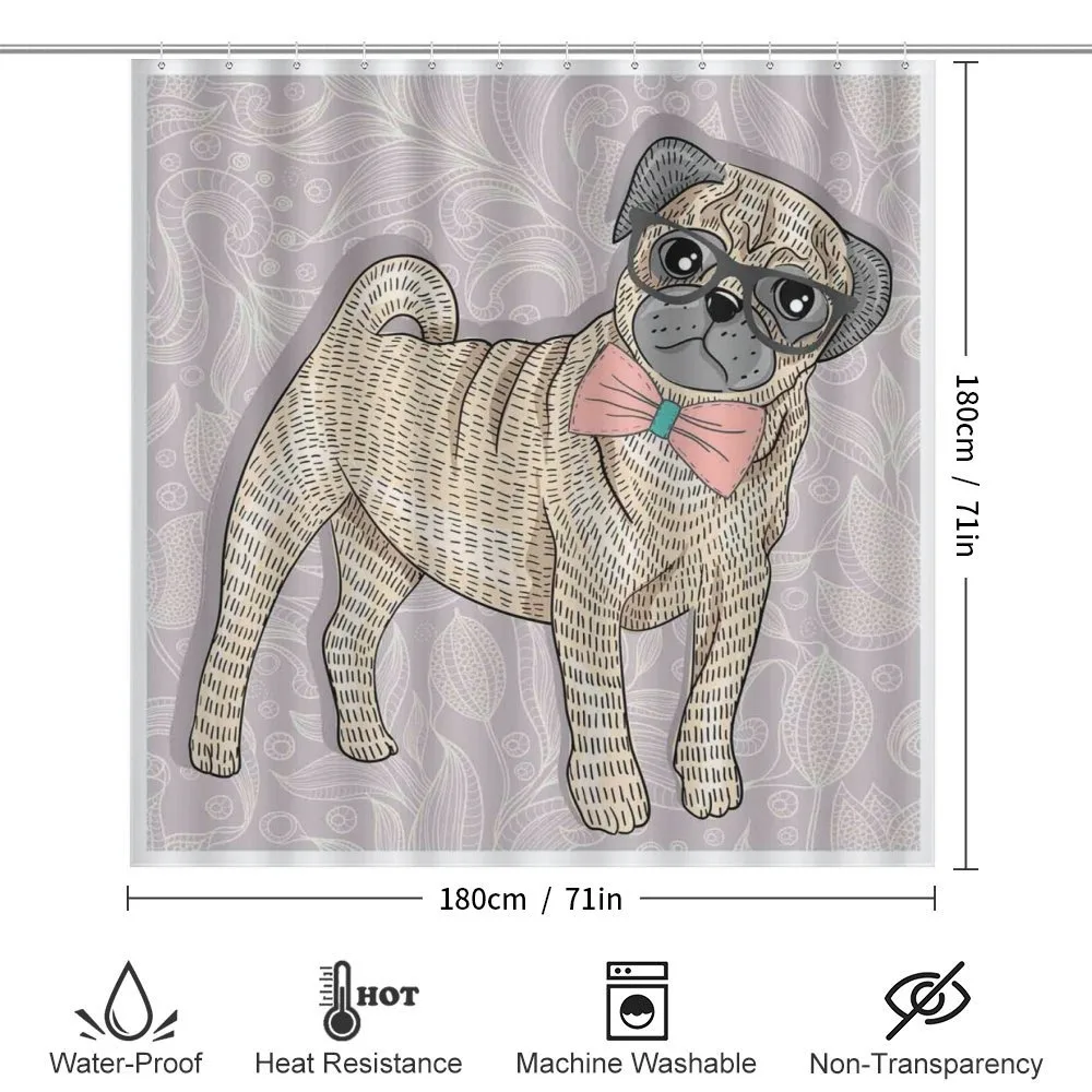 Hipster Dog Nerdy Glasses — Detail 2