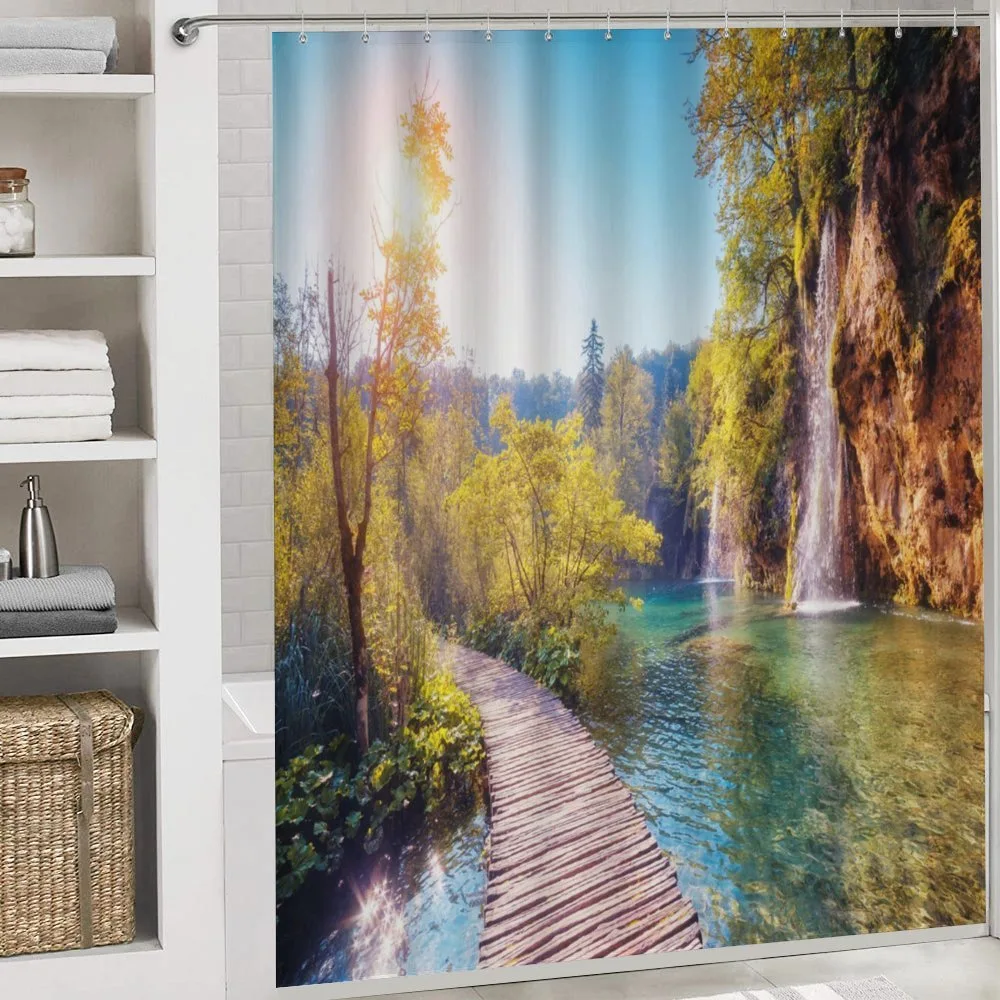 Idyllic Lake Waterfall — Detail 4