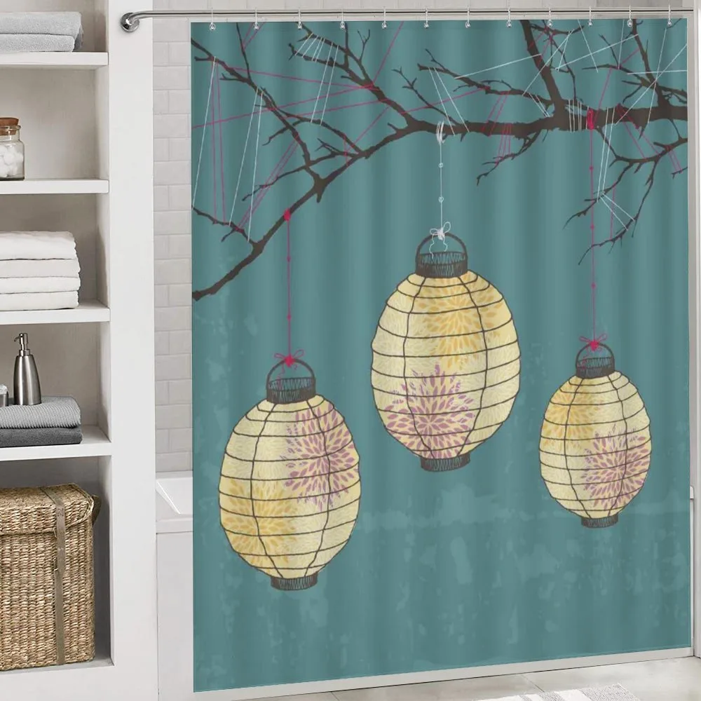 Lanterns Hanging on Tree — Detail 4