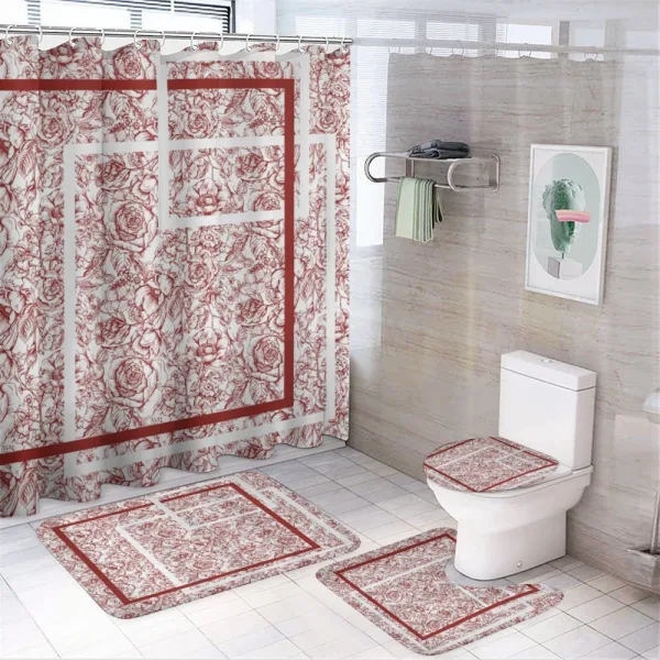 Meadow Flowers Romance Art on a shower curtain
