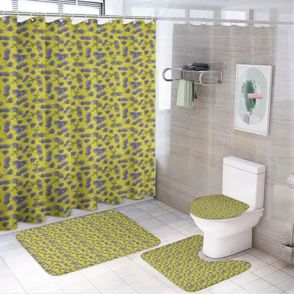 Narcissus Blooms Vintage on a shower curtain