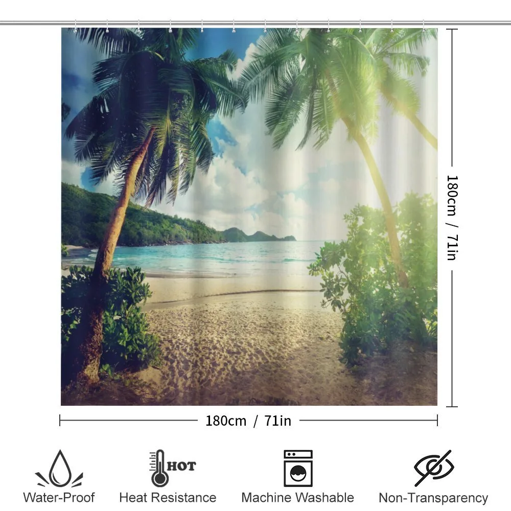 Palm Trees and Ocean Photo — Detail 2