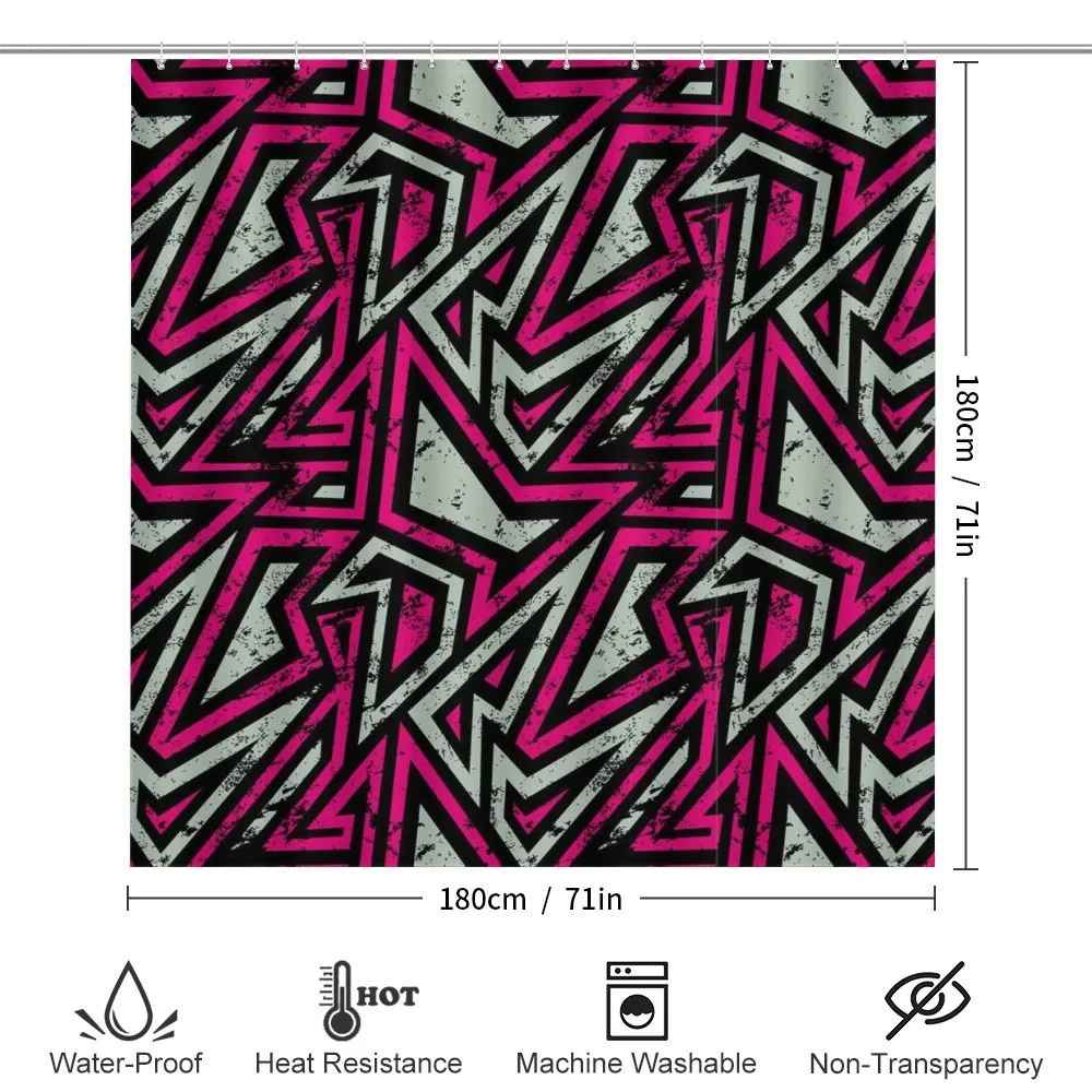 Retro Geometric Lines — Detail 2