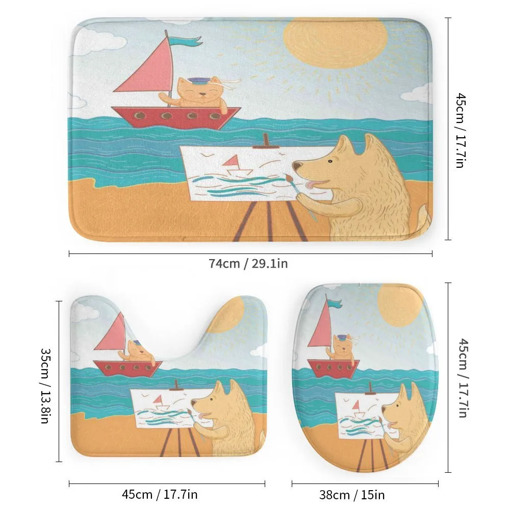 Summer Vacation Cat Dog — Detail 1