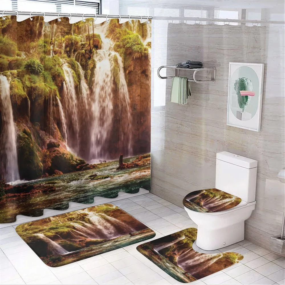 Waterfall Forest Trees — Your design