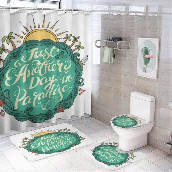 Another Day Paradise on a shower curtain