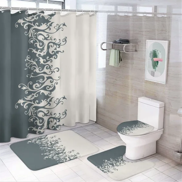 Antique Baroque on a shower curtain