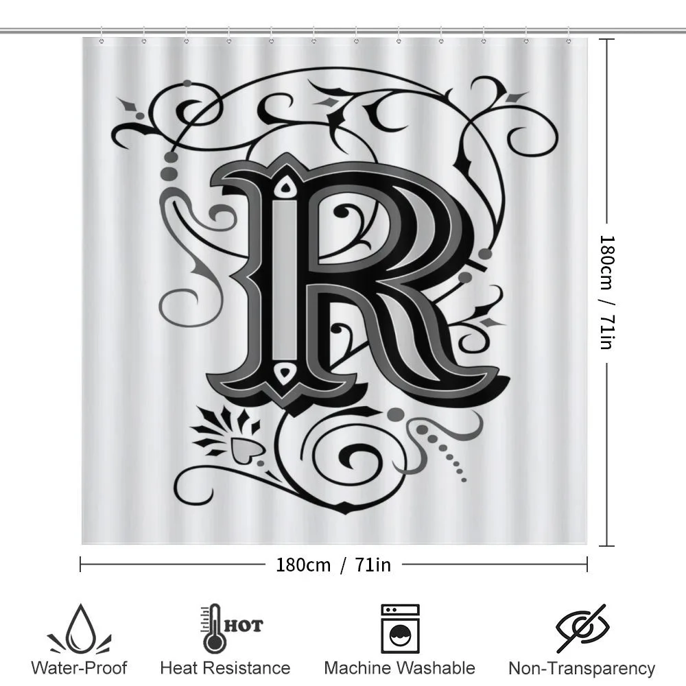 Antique R Typography — Detail 2
