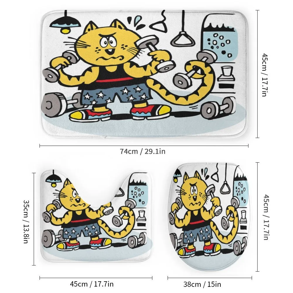 Cartoon Cat Lifting — Detail 1