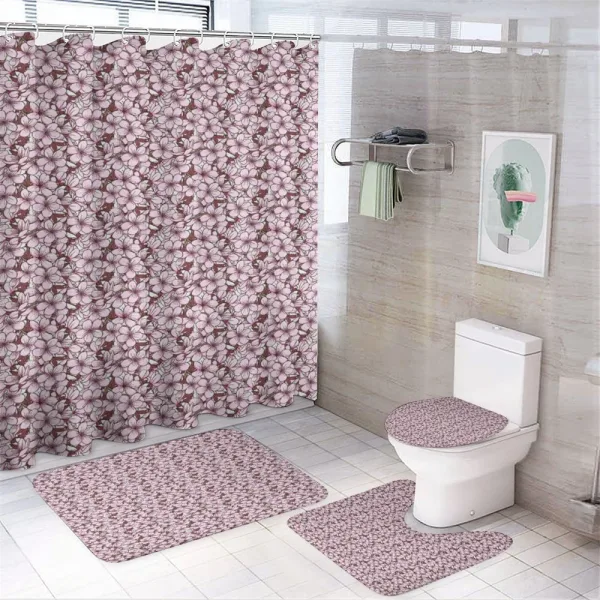 Cherry Flowers Japan on a shower curtain