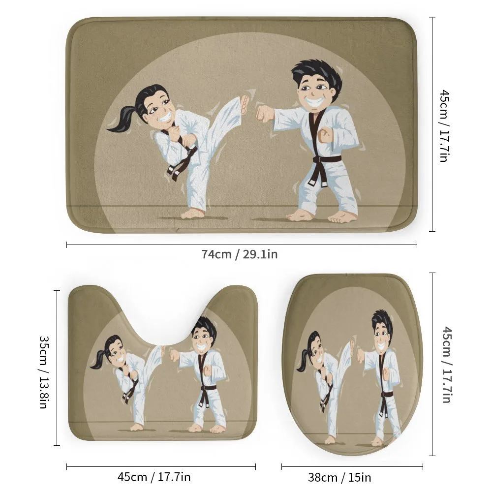 Children Karate Cartoon Art — Detail 1