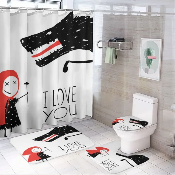 Fairytale Characters on a shower curtain