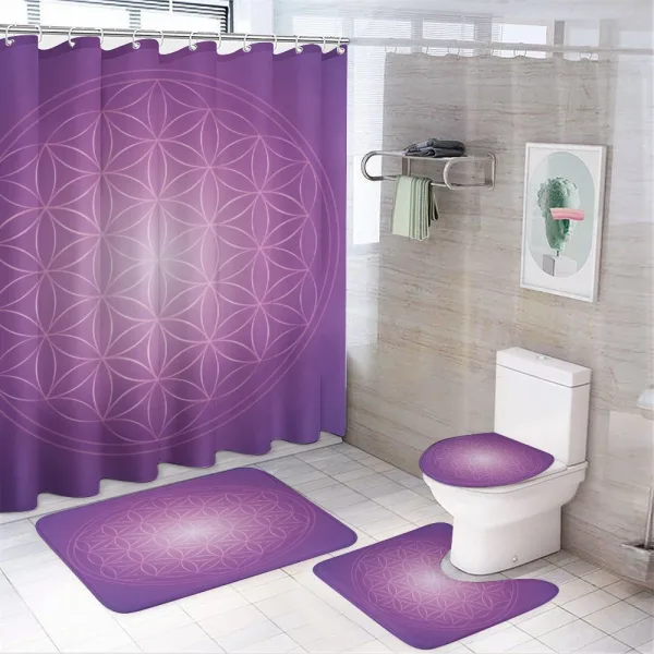 Flower Life Vibrant on a shower curtain