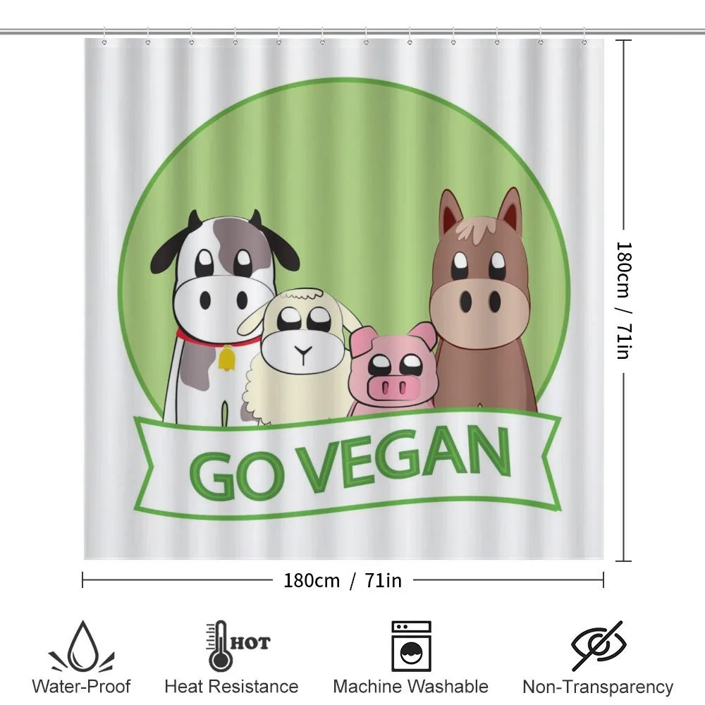 Go Vegan Slogan Animals — Detail 2
