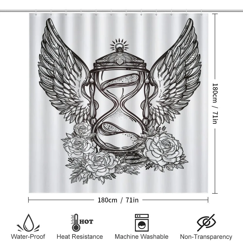 Hourglass Wings Roses — Detail 2