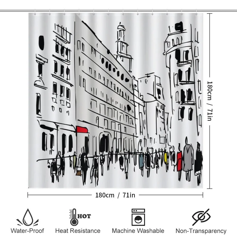 Ink Cityscape Street View — Detail 2