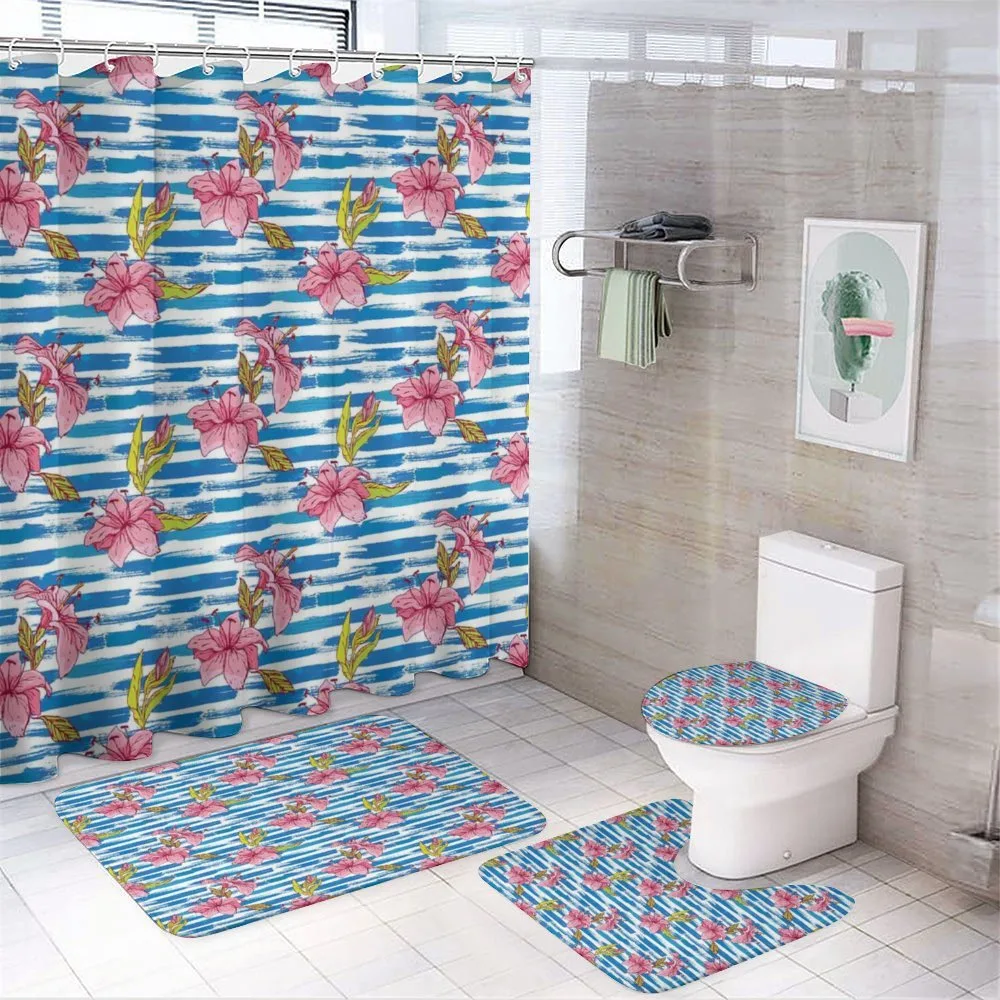 Lilies Striped Grunge — Your design