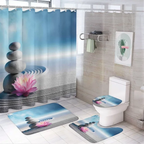 Meditation Harmony on a shower curtain