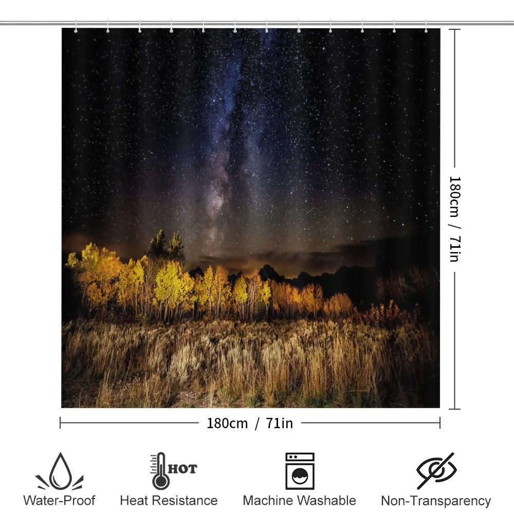 Milky Way Aspens and Tetons — Detail 2