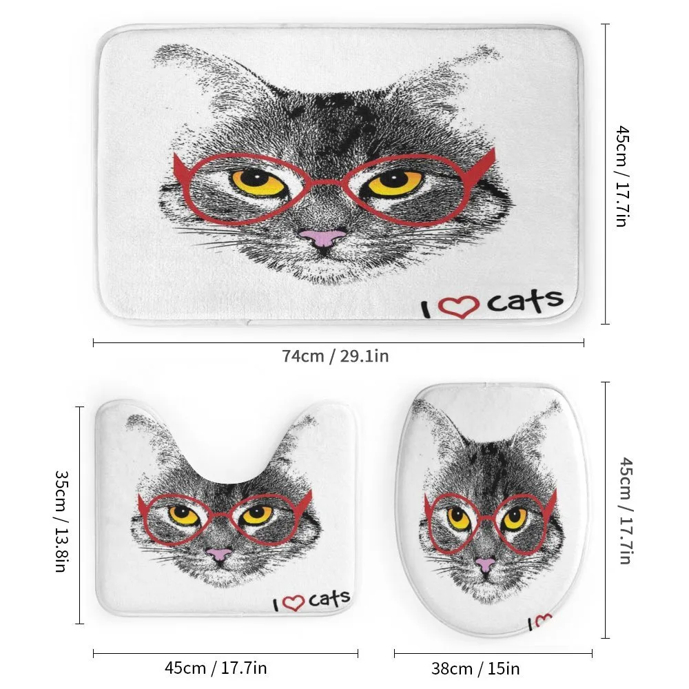 Nerd Cat with Glasses — Detail 1