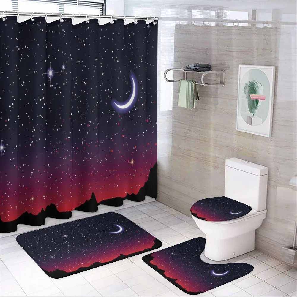 Red Sky Starry Landscape — Your design
