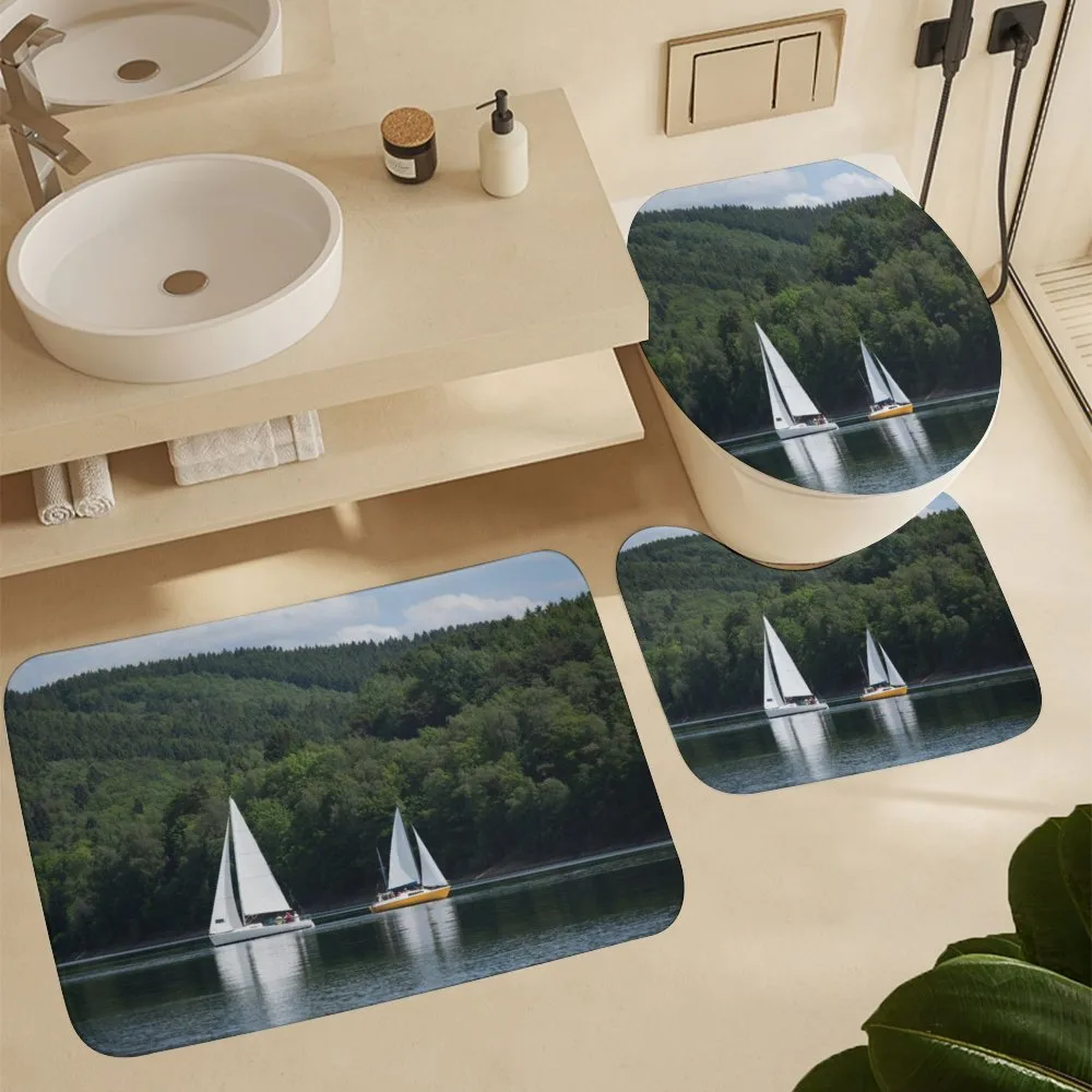 Sailboats on a Lake — Detail 5