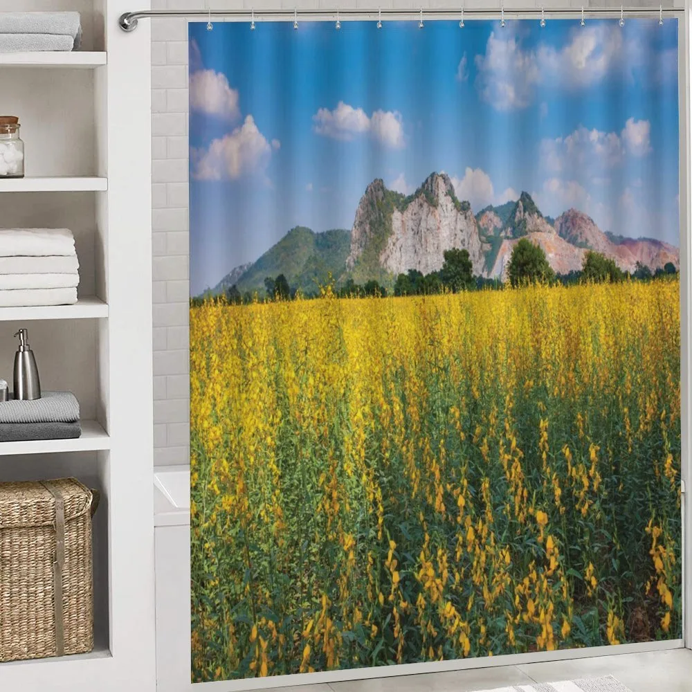 Sunhemp Flowers in a Meadow — Detail 4