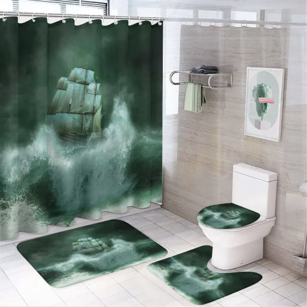 Thunderstorm Art on a shower curtain