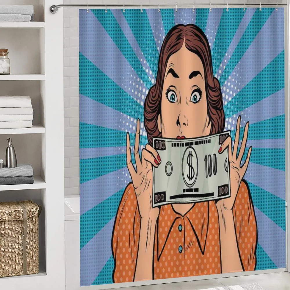 Woman Holding Dollar Bill — Detail 4