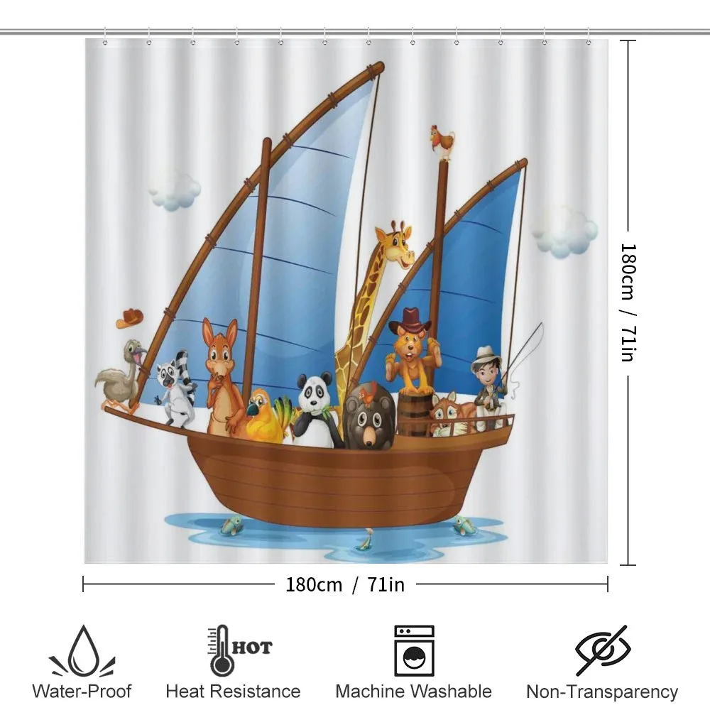 Animal Boat Sailing Ancient — Detail 2