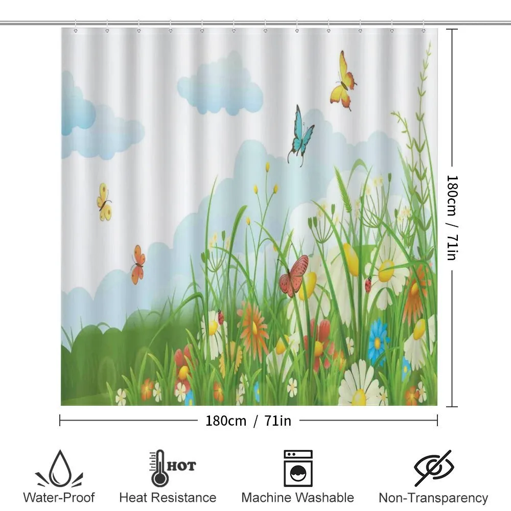 Clouds with Spring Meadow — Detail 2