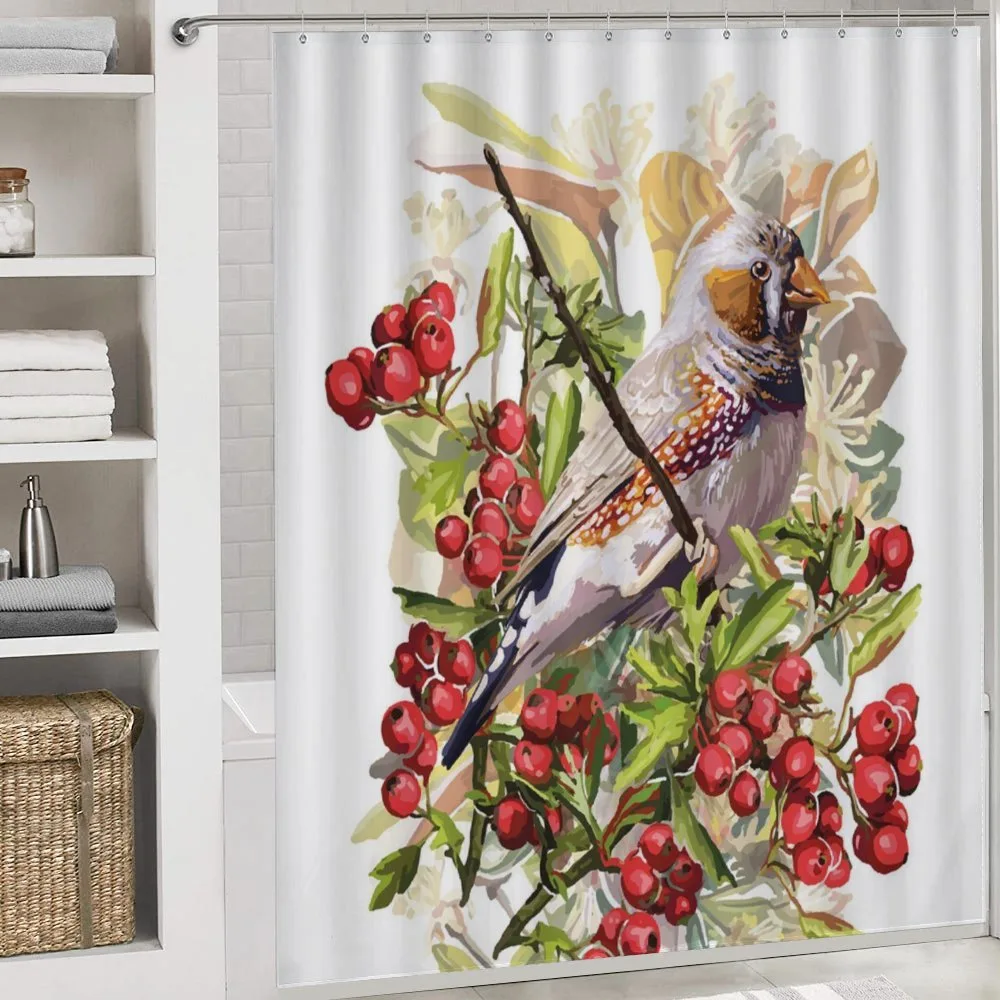 Colorful Bird and Shrubs — Detail 4
