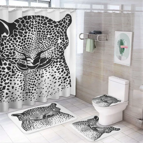 Doodle Skin Design Woodland on a shower curtain