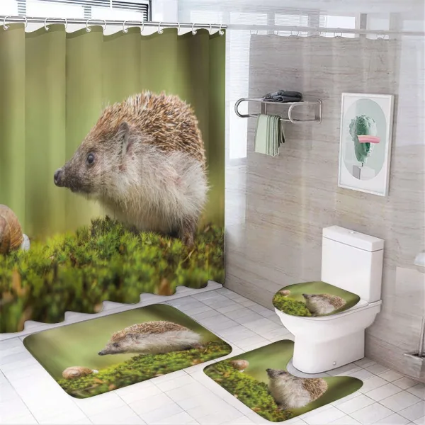 Eastern Europe Scene on a shower curtain