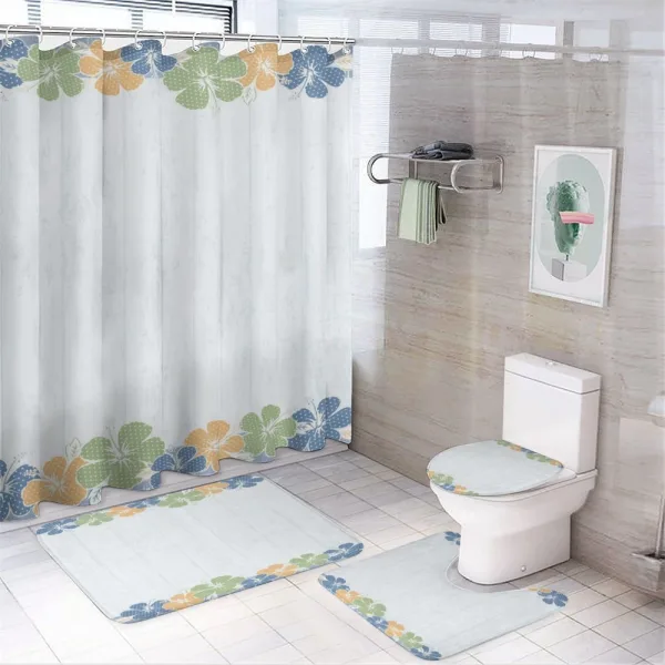 Flourishing Blooms Ornate on a shower curtain