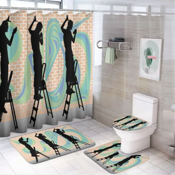 Graffiti Artist on a shower curtain
