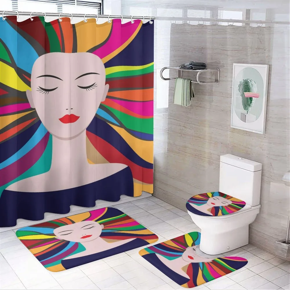 Lady and Colorful Strands — Your design